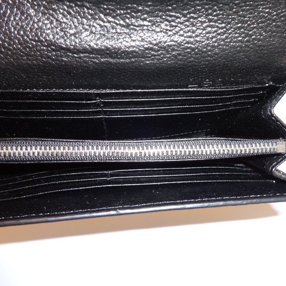 ORANGE LEATHER TWO TONE WALLET OR CLUTCH - Picture 13 of 16